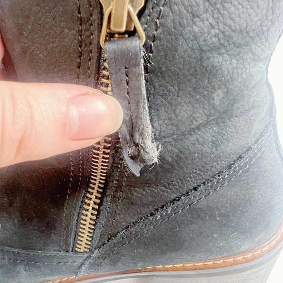 Paul Green Diego Booties Black Nuback Leather Women's Size 9 - Picture 10 of 13